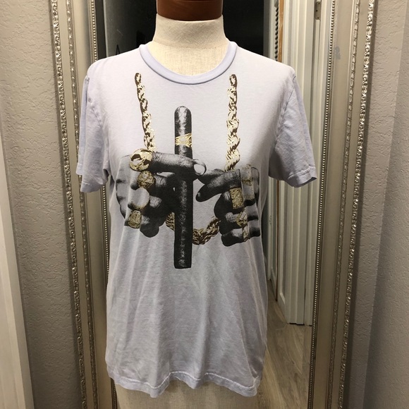 Urban Outfitters Other - GANGSTER RAPPER GOLD CHAIN CIGAR HANDS T-SHIRT